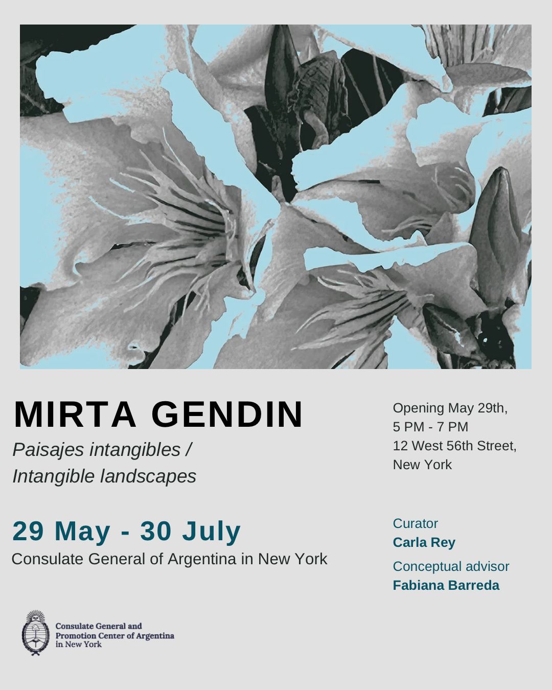 Mirta Gendin inaugura la exposición “Paisajes intangibles” en el Consulado Argentino en Nueva York