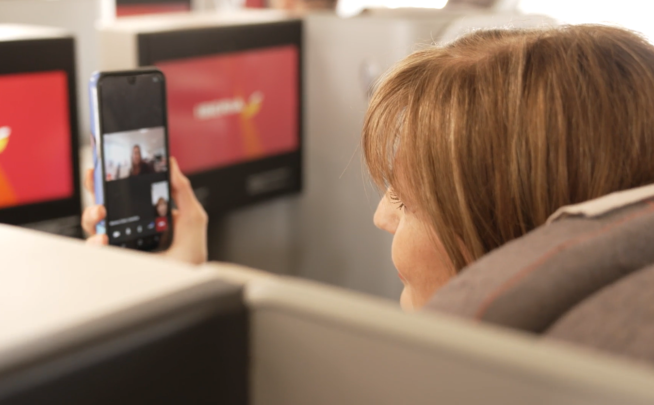 Despega el primer avión de Iberia con wifi de alta velocidad gratuito de Starlink